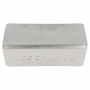 PLACA RESERVADO 12X5,4X5,9 CM INOX.