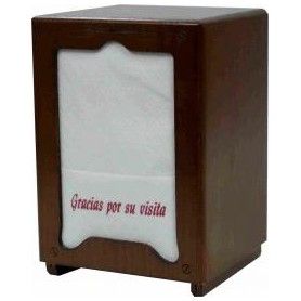 SERVILLETERO MINI-SERVIS MADERA NOGAL