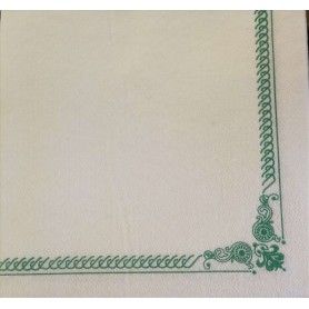 SERV. TISUSEC 40X40 CE.VERDE P.100