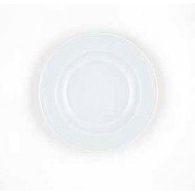 PLATO HONDO VITROPORCELANA BLANCO @23
