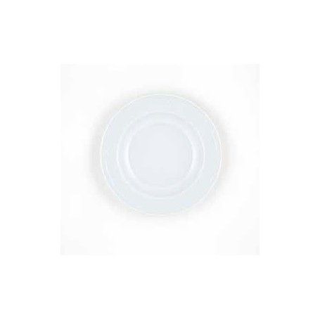 PLATO HONDO VITROPORCELANA BLANCO @23