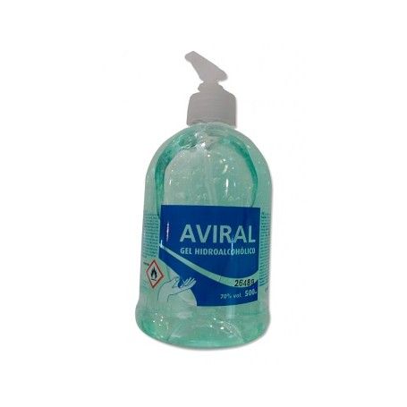 GEL MANOS HIDROALCOHO C/DOSIF AVIRAL 500CC.