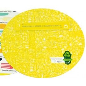 E. TAPA ALUMINIO POLLO OVAL CT661900 &(6) P.100
