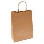 BOLSA PAPEL ASA PLANA KRAFT 21+11x25 C.250
