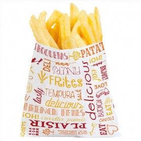 BOLSA PAPEL PATATAS PAROLE 12X12 C.1000