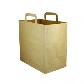 BOLSA PAPEL ASA PLANA 26+17X26 NALU POKE C.300