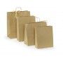 BOLSA PAPEL ASA PLANA KRAFT 18+8X23 C.250