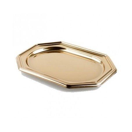BANDEJA ORO OCTOGONAL 36X24 REF.G9345
