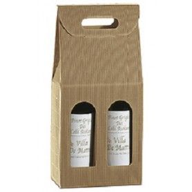 CAJA CARTON KRAFT 2 BOT. 18x9x34 P.30