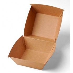 CAJA HAMB. KRAFT 14X13X8 C.500