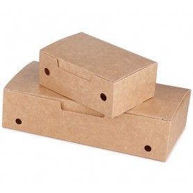 CAJA CARTON FRITOS 20X10X5 KRAFT C.375