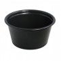 TARRINA PLAST. SALSA 60CC.NEGRO P.125