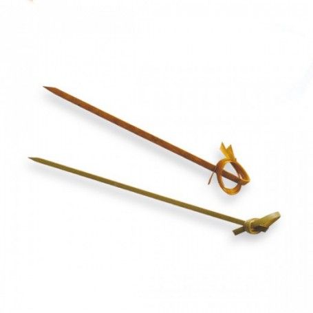 BROCHETA DE BAMBU CON LAZO 9CM. C.200