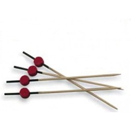 BROCHETA 12CM. ROJA/NEGRA P.200