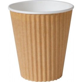 VASO CARTON CAFE COMP.PLA TRI PARED 240CC.(20) P.25