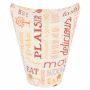 VASO CARTON PATATAS C/CIERRE 360CC. P.100