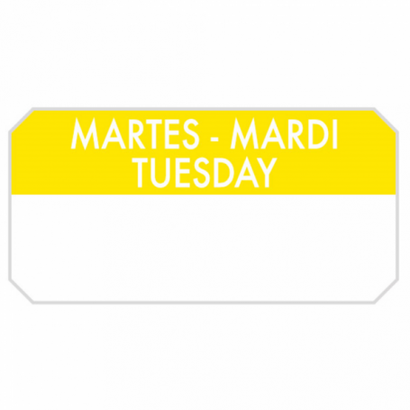 ETIQUETA ADHESIVAS 5X2,5CM. R.1000 MARTES
