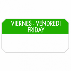 ETIQUETA ADHESIVAS 5X2,5CM. R.1000 VIERNES