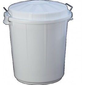 CUBO BASURA 70L BLANCO @48x50