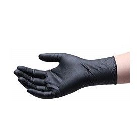 GUANTE NITRILO NEGRO GRA-L P.100