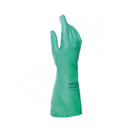 GUANTE NITRILO VERDE ULTRANITRIL 492 32CM T-6