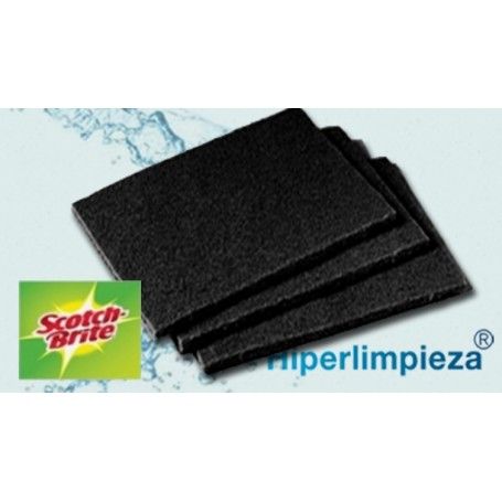 ESTROPAJO SIN ESPONJA NEGRO SCOTCH GRANDE P.10