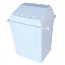 PAPELERA VAIVEN 40L BLANCA 41X33X48+12H