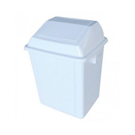 PAPELERA VAIVEN 40L BLANCA 41X33X48+12H