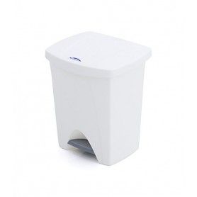 PAPELERA PLAST. PEDAL 25L BLANCA 31X33X41