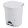 PAPELERA PLAST. PEDAL 48L BLANCA 39X40X46