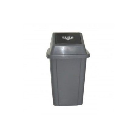 PAPELERA VAIVEN 40L NEGRA 41X33X48+12H