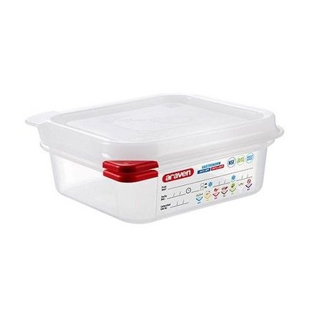 RECIPIENTE C/TAPA GN 1/6 176X162X65H - 1,1L.