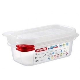 RECIPIENTE C/TAPA GN 1/9 176X108X65H - 0,6L
