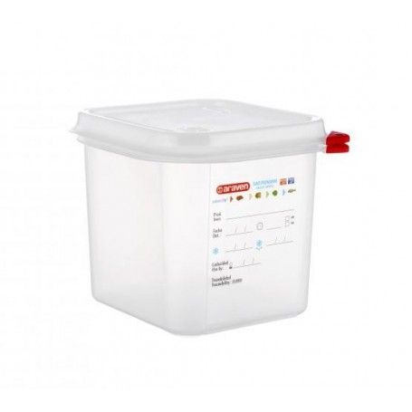 RECIPIENTE C/TAPA GN 1/6 176X162X150H - 2,6L.
