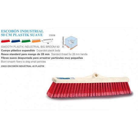 CEPILLO BARRENDERO 50cm DESPUNTADO ROSCA @28