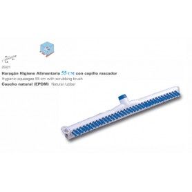 REGLETA SUELOS ALIMENTARIA 55CM AZUL C/CEPILLO