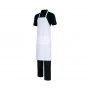 DELANTAL BLANCO PETO 75X90 ALG/POLI C/BOLSILLO
