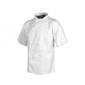 CHAQUETA COCINERO BLANCA T/G M/CORTA