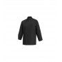CHAQUETA COCINERO NEGRA T/G M/LARGA