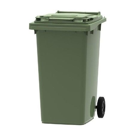 CUBO BASURA RUEDAS 240L VERDE 56x65x100