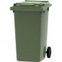 CUBO BASURA RUEDAS 240L VERDE 56x65x100