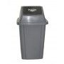 PAPELERA VAIVEN 100L NEGRA 49x49x87