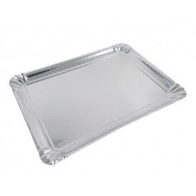 BANDEJA CARTON PLATA 25X34 N-6 P.100