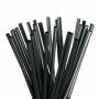 PAJITA RECTA NEGRA PLA 8MMX21CM P.1000