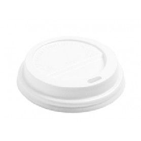 TAPA VASO CAFE @80 BLANCA 8-12 OZ &(20) P.50