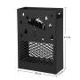 PARAGUERO PLASTICO NEGRO 27X45H.