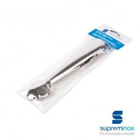 PINZA HIELO INOX. 18CM.