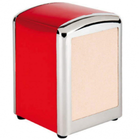 SERVILLETERO MINI-SERVIS INOX. ROJO