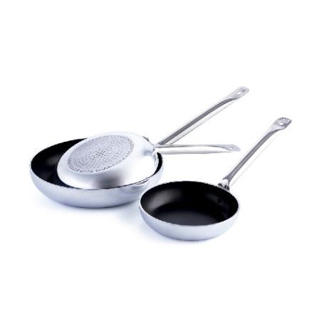 SARTEN 24CM ALUMINIO 4MM M/ACERO PRO-INDUCCION