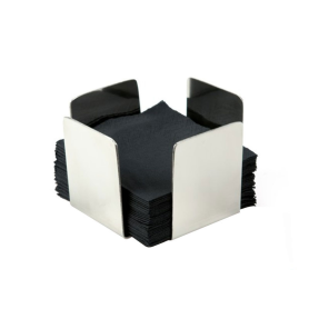 SERVILLETERO 20X20 METAL INOX. 11X11X7